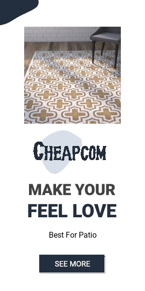 Patio Furnitures Geometric Hand Woven Blue Indoor Outdoor Area..